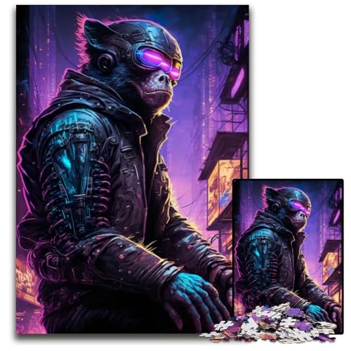AFFE-Mensch 1000 Teile Puzzle Geschenke Puzzles für Erwachsene Familienaktivität, DIY Heimdekoration, 26X38CM/10,23x14,96 Zoll von LGSHENG
