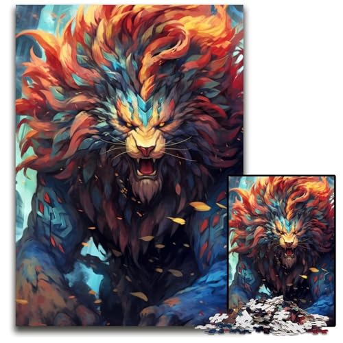 Allmächtiger Löwengott Puzzle 1000 Teile für Erwachsene, anspruchsvolle Rätsel, Denksportaufgabe, Spiel für Erwachsene, interaktive Familienaktivität, 26x38cm Allmächtiger Löwengott Puzzle 1000 Teile für Erwachsene, anspruchsvolle Rätsel, Denksportaufgabe, Spiel für Erwachsene, interaktive Familienaktivität, 26x38cm von LGSHENG