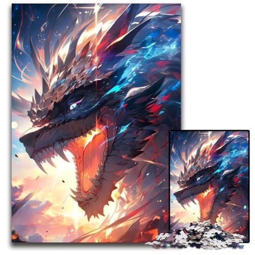Anime Cyberdragon Puzzle 1000 Teile für Erwachsene, Holzpuzzle, ideal für Teenager und Sammler, Reisegeschenk, Familienaktivität, 26x38cm Anime Cyberdragon Puzzle 1000 Teile für Erwachsene, Holzpuzzle, ideal für Teenager und Sammler, Reisegeschenk, Familienaktivität, 26x38cm von LGSHENG