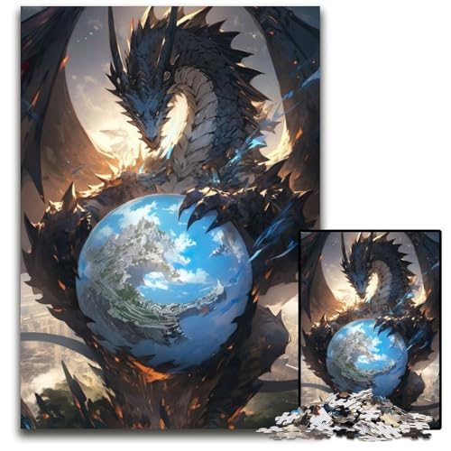 Anime Dragon The of World Puzzle 1000 Teile für Erwachsene Puzzles Perfekt für Familienfeiern, Geburtstage, Feiertage 26X38CM/10,23x14,96 Zoll von LGSHENG