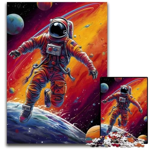 Astronaut Amazing Colors 1000-teiliges Puzzle aus Pappe, Puzzle für Erwachsene, anspruchsvolles Denkspiel, entspannendes Spielzeug für Teenager, 26x38cm Astronaut Amazing Colors 1000-teiliges Puzzle aus Pappe, Puzzle für Erwachsene, anspruchsvolles Denkspiel, entspannendes Spielzeug für Teenager, 26x38cm von LGSHENG