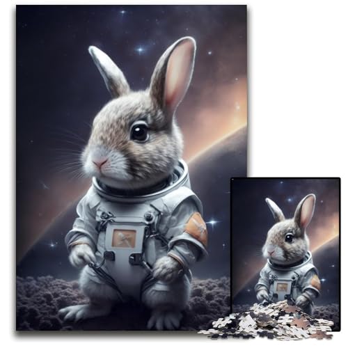 Astronaut Bunny Puzzle 1000 Teile für Erwachsene, anspruchsvolle Rätsel, Denksportaufgabe, Spiel für Erwachsene, interaktive Familienaktivität, 26x38cm Astronaut Bunny Puzzle 1000 Teile für Erwachsene, anspruchsvolle Rätsel, Denksportaufgabe, Spiel für Erwachsene, interaktive Familienaktivität, 26x38cm von LGSHENG