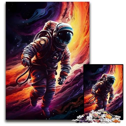 Astronaut Liquid Clouds 1000-teiliges Puzzle für Erwachsene aus Holz, perfekte Dekoration für Zuhause oder das Büro, 26x38cm Astronaut Liquid Clouds 1000-teiliges Puzzle für Erwachsene aus Holz, perfekte Dekoration für Zuhause oder das Büro, 26x38cm von LGSHENG