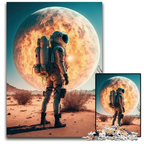 Astronaut auf einem neuen Planeten Puzzle 1000 Teile für Erwachsene Holzpuzzle für Erwachsene Ideales DIY-Dekor & Denksport-Geschenk 26X38CM/10.23x14.96inch Astronaut auf einem neuen Planeten Puzzle 1000 Teile für Erwachsene Holzpuzzle für Erwachsene Ideales DIY-Dekor & Denksport-Geschenk 26X38CM/10.23x14.96inch von LGSHENG