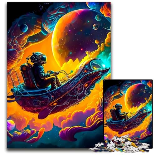 Astronaut im Weltraum, 1000-teiliges Puzzle, anspruchsvolles Denkspiel, Familienaktivität, Heimdekoration, 26x38cm Astronaut im Weltraum, 1000-teiliges Puzzle, anspruchsvolles Denkspiel, Familienaktivität, Heimdekoration, 26x38cm von LGSHENG