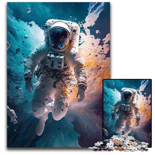 Astronauten-Auflösepuzzle für Erwachsene, 1000-teiliges Holzpuzzle für Erwachsene, anspruchsvolles Denkspiel für Teenager, Spaß für den Familienspieleabend, 26x38cm Astronauten-Auflösepuzzle für Erwachsene, 1000-teiliges Holzpuzzle für Erwachsene, anspruchsvolles Denkspiel für Teenager, Spaß für den Familienspieleabend, 26x38cm von LGSHENG