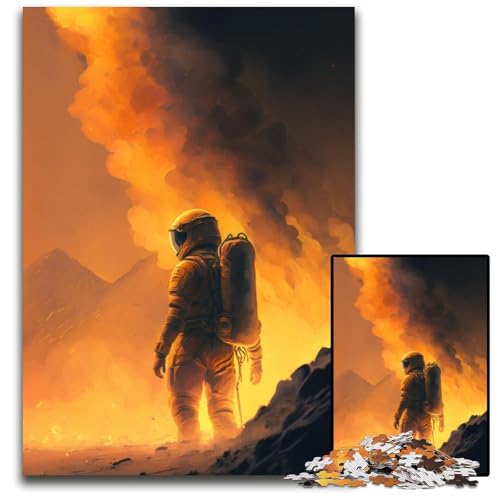 Astronauten-Puzzle, 1000 Teile, Holzpuzzle für Erwachsene, für Teenager und Jugendliche, ideales Geburtstags, 26x38cm Astronauten-Puzzle, 1000 Teile, Holzpuzzle für Erwachsene, für Teenager und Jugendliche, ideales Geburtstags, 26x38cm von LGSHENG