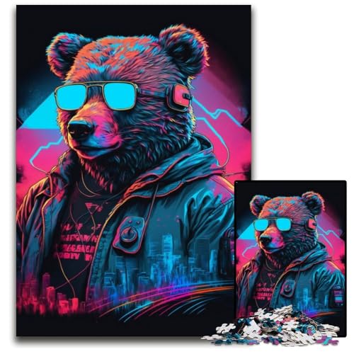 Bearwave Puzzle 1000 Teile für Erwachsene, Holzpuzzle, Heimdekoration und Urlaubsspaß, 50x75cm Bearwave Puzzle 1000 Teile für Erwachsene, Holzpuzzle, Heimdekoration und Urlaubsspaß, 50x75cm von LGSHENG