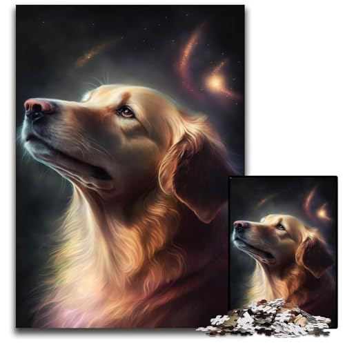 Border Collie 1000-teiliges Puzzle aus Holz, DIY-Dekoration, Denksportaufgabe, für Erwachsene, Familie, 50x75cm Border Collie 1000-teiliges Puzzle aus Holz, DIY-Dekoration, Denksportaufgabe, für Erwachsene, Familie, 50x75cm von LGSHENG