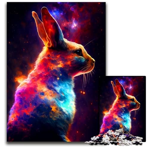 Bunny 1000-teiliges Puzzle für Erwachsene, Holzpuzzle, anspruchsvolles Denkspiel für Teenager, Spaß für den Familienspielabend, 26x38cm Bunny 1000-teiliges Puzzle für Erwachsene, Holzpuzzle, anspruchsvolles Denkspiel für Teenager, Spaß für den Familienspielabend, 26x38cm von LGSHENG
