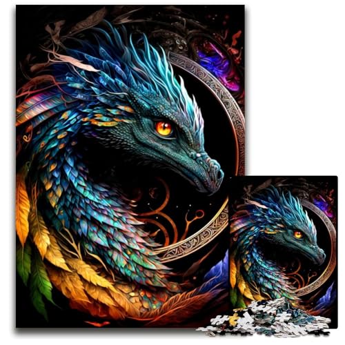 Bunter Drache, 1000-teiliges Puzzle, anspruchsvolles Denkspiel, Familienaktivität, Heimdekoration, 50x75cm Bunter Drache, 1000-teiliges Puzzle, anspruchsvolles Denkspiel, Familienaktivität, Heimdekoration, 50x75cm von LGSHENG