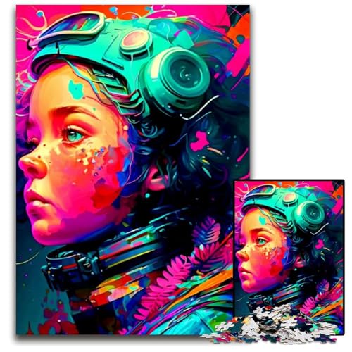 Buntes Astronauten-Puzzle 1000 Teile für Erwachsene, anspruchsvolle Rätsel, Denksportaufgabe, Spiel für Erwachsene, interaktive Familienaktivität, 26x38cm Buntes Astronauten-Puzzle 1000 Teile für Erwachsene, anspruchsvolle Rätsel, Denksportaufgabe, Spiel für Erwachsene, interaktive Familienaktivität, 26x38cm von LGSHENG