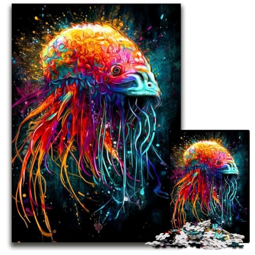 Buntes Oktopus-Puzzle für Erwachsene, 1000 Teile, Familie und Freunde, geeignet für Kinder ab 14 Jahren, 26x38cm von LGSHENG