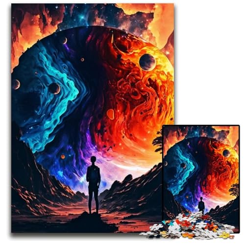 Buntes Puzzle im Weltraum, 1000 Teile, anspruchsvolles Denkspiel, Familienaktivität, Heimdekoration, 26x38cm Buntes Puzzle im Weltraum, 1000 Teile, anspruchsvolles Denkspiel, Familienaktivität, Heimdekoration, 26x38cm von LGSHENG
