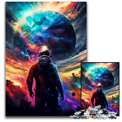 Buntes Weltraum-Puzzle für Erwachsene, 1000 Teile, Holzpuzzle, anspruchsvolles DIY-Dekorationsspiel, interaktives Familienspielzeug, 26x38cm Buntes Weltraum-Puzzle für Erwachsene, 1000 Teile, Holzpuzzle, anspruchsvolles DIY-Dekorationsspiel, interaktives Familienspielzeug, 26x38cm von LGSHENG
