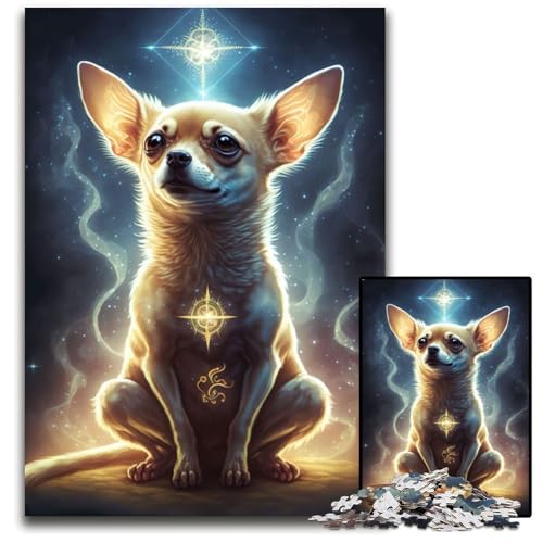 Chihuahua-Hund, 1000-teiliges Puzzle für Erwachsene, Holzpuzzle, anspruchsvolles Denkspiel für Teenager, Spaß am Familienspielabend, 26x38cm Chihuahua-Hund, 1000-teiliges Puzzle für Erwachsene, Holzpuzzle, anspruchsvolles Denkspiel für Teenager, Spaß am Familienspielabend, 26x38cm von LGSHENG