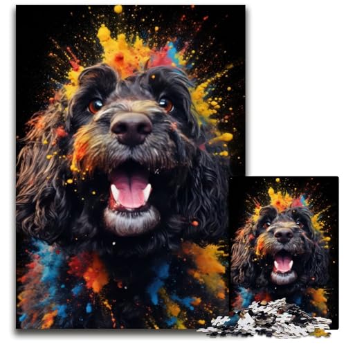Cockapoo 1000-teiliges Puzzle aus Holz für Erwachsene, anspruchsvolles Denkspiel – entspannendes Spielzeug für Teenager, 50x75cm Cockapoo 1000-teiliges Puzzle aus Holz für Erwachsene, anspruchsvolles Denkspiel – entspannendes Spielzeug für Teenager, 50x75cm von LGSHENG