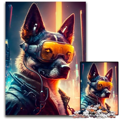 Cooles Hunde-Puzzle für Erwachsene, 1000 Teile, Holzpuzzle, anspruchsvolles Denkspiel für Teenager, Spaß für den Familienspieleabend, 26x38cm Cooles Hunde-Puzzle für Erwachsene, 1000 Teile, Holzpuzzle, anspruchsvolles Denkspiel für Teenager, Spaß für den Familienspieleabend, 26x38cm von LGSHENG