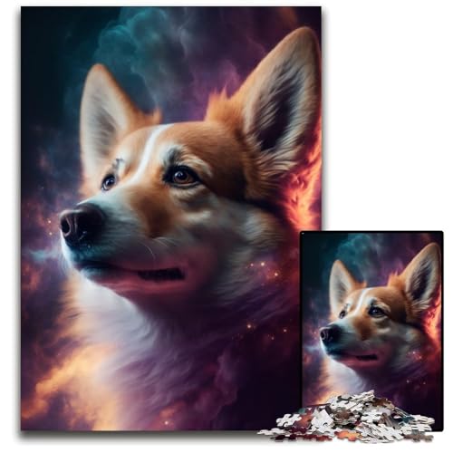 Corgi-Hund-Puzzle für Erwachsene, 1000 Teile, Holzpuzzle, Denksportspiel für Teenager, 26x38cm Corgi-Hund-Puzzle für Erwachsene, 1000 Teile, Holzpuzzle, Denksportspiel für Teenager, 26x38cm von LGSHENG