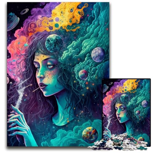 Cosmic High 1000-teiliges Puzzle, Holzpuzzle für Erwachsene, anspruchsvolles Denkspiel, entspannendes Spielzeug für Teenager, 26x38cm Cosmic High 1000-teiliges Puzzle, Holzpuzzle für Erwachsene, anspruchsvolles Denkspiel, entspannendes Spielzeug für Teenager, 26x38cm von LGSHENG