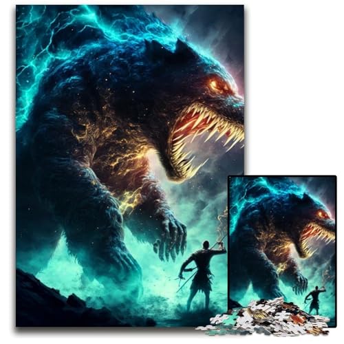 Das Monster-Puzzle 1000 Teile für Erwachsene, Holzpuzzle, Heimdekoration und Urlaubsspaß, 50x75cm Das Monster-Puzzle 1000 Teile für Erwachsene, Holzpuzzle, Heimdekoration und Urlaubsspaß, 50x75cm von LGSHENG