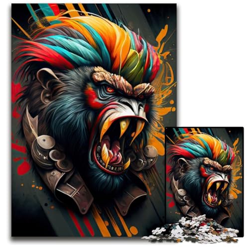 Das Wild Monkey Puzzle 1000 Teile für Erwachsene Puzzles Perfekt für Familienfeiern, Geburtstage, Feiertage 26X38CM/10.23x14.96inch Das Wild Monkey Puzzle 1000 Teile für Erwachsene Puzzles Perfekt für Familienfeiern, Geburtstage, Feiertage 26X38CM/10.23x14.96inch von LGSHENG
