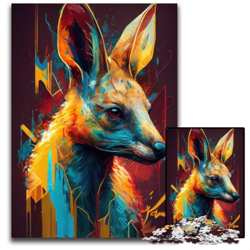 Das schützende Känguru, 1000-teiliges Puzzle, anspruchsvolles Denkspiel, Familienaktivität, Heimdekoration, 26x38cm Das schützende Känguru, 1000-teiliges Puzzle, anspruchsvolles Denkspiel, Familienaktivität, Heimdekoration, 26x38cm von LGSHENG