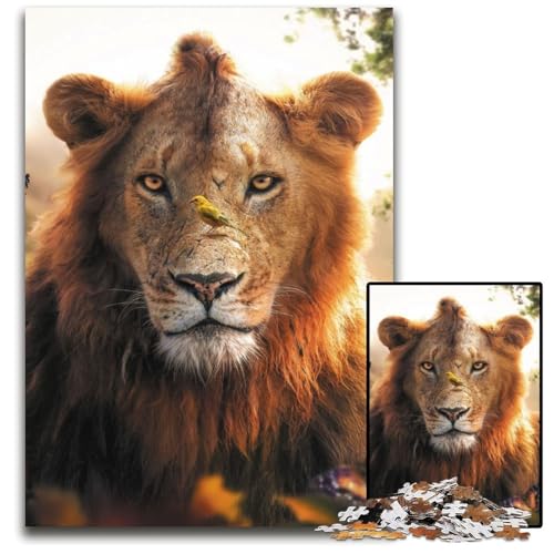 Der Löwe und die Schmetterlinge, 1000 Teile, Holzpuzzle für Erwachsene, ideal für Teenager und Sammler, Reisegeschenk, Familienaktivität, 50x75cm Der Löwe und die Schmetterlinge, 1000 Teile, Holzpuzzle für Erwachsene, ideal für Teenager und Sammler, Reisegeschenk, Familienaktivität, 50x75cm von LGSHENG
