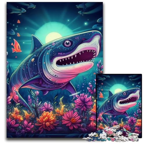 Der Weiße Hai Puzzle für Erwachsene, 1000-teiliges Holzpuzzle für Erwachsene, anspruchsvolles Denkspiel für Teenager, Spaß für den Familienspieleabend, 50x75cm Der Weiße Hai Puzzle für Erwachsene, 1000-teiliges Holzpuzzle für Erwachsene, anspruchsvolles Denkspiel für Teenager, Spaß für den Familienspieleabend, 50x75cm von LGSHENG
