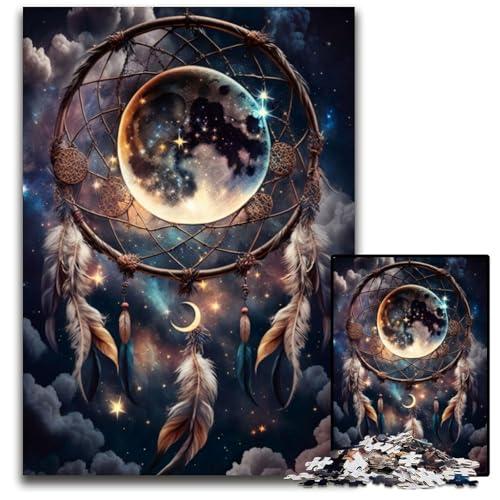 Dreamcatcher Tales Puzzle 1000 Teile für Erwachsene Anspruchsvolle Puzzles Anspruchsvolles DIY-Denkspiel für Teenager 26X38CM/10.23x14.96inch von LGSHENG