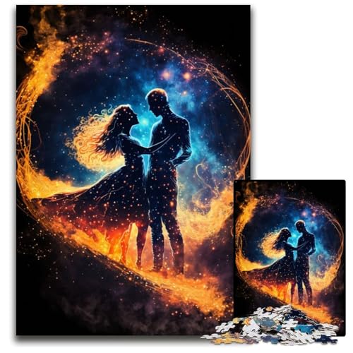 EIN Tanz im Weltraum-Puzzle 1000 Teile für Erwachsene. Anspruchsvolle Rätsel, Denksportaufgabe, Spiel für Erwachsene, interaktive Familienaktivität, 50x75cm von LGSHENG