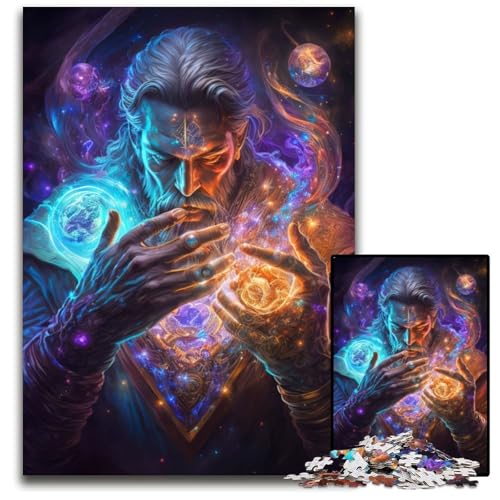 Elemental Mage 1000-teiliges Puzzle für Erwachsene, Holzpuzzle, anspruchsvolles Denkspiel für Teenager, Spaß für den Familienspielabend, 26x38cm Elemental Mage 1000-teiliges Puzzle für Erwachsene, Holzpuzzle, anspruchsvolles Denkspiel für Teenager, Spaß für den Familienspielabend, 26x38cm von LGSHENG