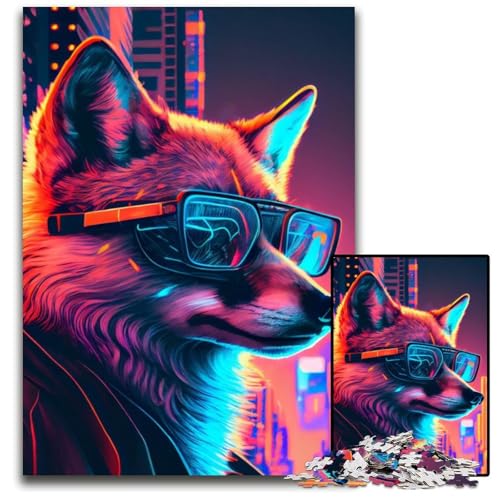Fox Jigsaws 1000 Teile für Erwachsene, Holzpuzzle, ideal für Teenager und Sammler, Reisegeschenk, Familienaktivität, 26x38cm Fox Jigsaws 1000 Teile für Erwachsene, Holzpuzzle, ideal für Teenager und Sammler, Reisegeschenk, Familienaktivität, 26x38cm von LGSHENG
