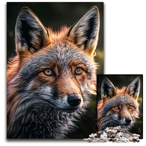 Fuchs-Puzzle 1000 Teile für Erwachsene, anspruchsvolle Puzzles, anspruchsvolles DIY-Denkspiel für Teenager, 50x75cm Fuchs-Puzzle 1000 Teile für Erwachsene, anspruchsvolle Puzzles, anspruchsvolles DIY-Denkspiel für Teenager, 50x75cm von LGSHENG