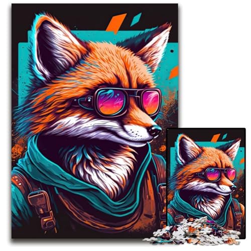 Fuchs-Tier-Puzzle, 1000 Teile, Unmögliches Puzzle für Erwachsene, Geburtstage und Feiertage, 50x75cm von LGSHENG