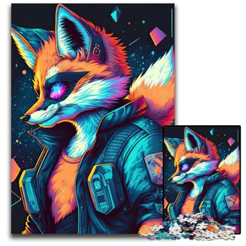 Fuchs-Tierpuzzle, 1000 Teile, Holzpuzzle für Erwachsene, für Teenager und Jugendliche, ideales Geburtstags, 50x75cm Fuchs-Tierpuzzle, 1000 Teile, Holzpuzzle für Erwachsene, für Teenager und Jugendliche, ideales Geburtstags, 50x75cm von LGSHENG