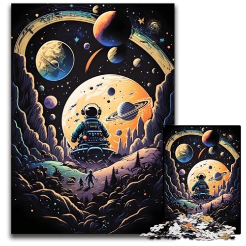 Galaktisches Abenteuer-Puzzle für Erwachsene, 1000-teiliges Holzpuzzle, anspruchsvolles Denkspiel für Teenager, Spaß für den Familienspieleabend, 26x38cm Galaktisches Abenteuer-Puzzle für Erwachsene, 1000-teiliges Holzpuzzle, anspruchsvolles Denkspiel für Teenager, Spaß für den Familienspieleabend, 26x38cm von LGSHENG