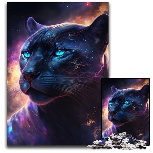 Galaxy Panther 1000-teiliges Puzzle. Unmögliches Puzzle für Erwachsene Geburtstage und Feiertage. 26x38cm von LGSHENG