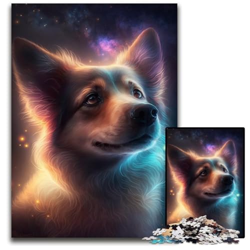 Golden Retriever 1000-teiliges Puzzle aus Holz, DIY-Dekoration, Denksportaufgabe, für Erwachsene, Familie, 50x75cm Golden Retriever 1000-teiliges Puzzle aus Holz, DIY-Dekoration, Denksportaufgabe, für Erwachsene, Familie, 50x75cm von LGSHENG