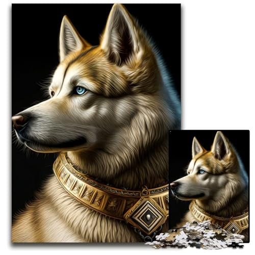 Hunde-Puzzle, 1000 Teile, Unmögliches Puzzle für Erwachsene, Geburtstage und Feiertage, 26x38cm von LGSHENG