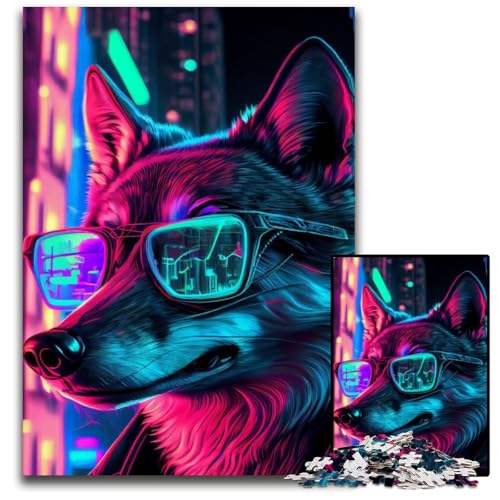Hunde-Puzzle 1000 Teile für Erwachsene, Holzpuzzle, Heimdekoration und Urlaubsspaß, 50x75cm Hunde-Puzzle 1000 Teile für Erwachsene, Holzpuzzle, Heimdekoration und Urlaubsspaß, 50x75cm von LGSHENG