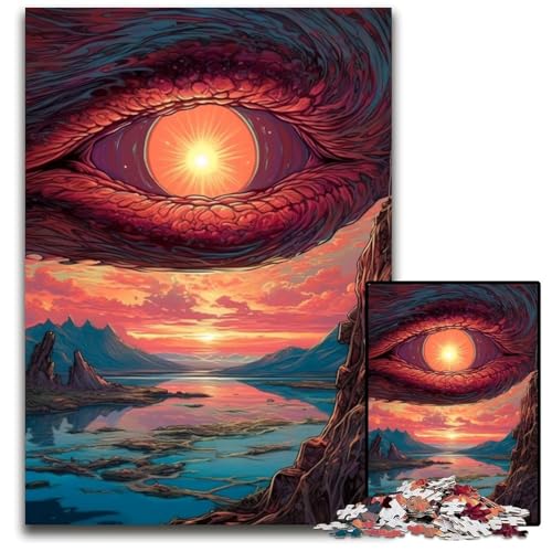 Im Auge des Drachen Puzzle 1000 Teile für Erwachsene Holzpuzzle Ideal für Teenager und Sammler, Reisegeschenk, Familienaktivität 50x75CM/19,68x29,52 Zoll Im Auge des Drachen Puzzle 1000 Teile für Erwachsene Holzpuzzle Ideal für Teenager und Sammler, Reisegeschenk, Familienaktivität 50x75CM/19,68x29,52 Zoll von LGSHENG
