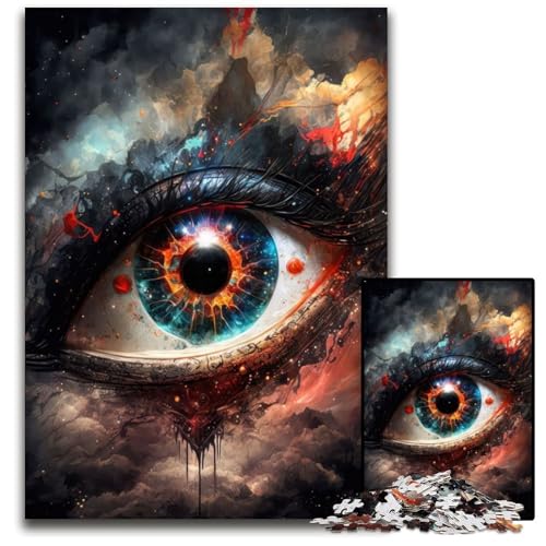 Interstellar Eye Puzzle 1000 Teile für Erwachsene Holzpuzzles Heimdekoration und Urlaubsspaß 26x38cm Interstellar Eye Puzzle 1000 Teile für Erwachsene Holzpuzzles Heimdekoration und Urlaubsspaß 26x38cm von LGSHENG