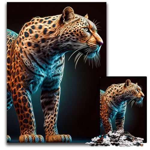 Jaguar-Puzzle für Erwachsene, 1000 Teile, Holzpuzzle, anspruchsvolles Denkspiel für Teenager, Spaß für den Familienspieleabend, 50x75cm Jaguar-Puzzle für Erwachsene, 1000 Teile, Holzpuzzle, anspruchsvolles Denkspiel für Teenager, Spaß für den Familienspieleabend, 50x75cm von LGSHENG