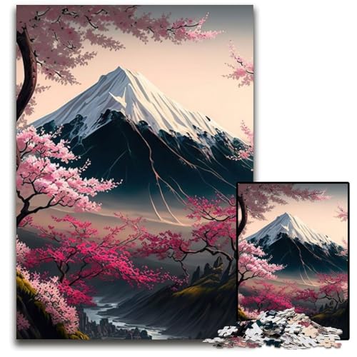 Japanische Kirschblüten-Puzzles für Erwachsene, 1000 Teile, Holzpuzzle, anspruchsvolles Denkspiel für Teenager, Spaß für den Familienspieleabend, 26x38cm Japanische Kirschblüten-Puzzles für Erwachsene, 1000 Teile, Holzpuzzle, anspruchsvolles Denkspiel für Teenager, Spaß für den Familienspieleabend, 26x38cm von LGSHENG