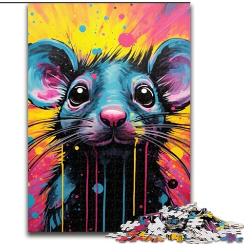 JigsawPuzzle 1000 Teile für Erwachsene Art Animal Mouse Puzzle Denksportaufgabe Spiel für Teenager, Familienspieleabend (Größe: 26x38cm) von LGSHENG