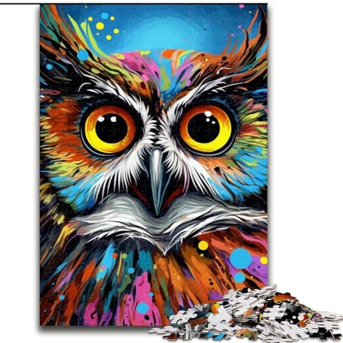 JigsawPuzzle 1000 Teile für Erwachsene Art Fantasy Owl Puzzle Denksportspiel für Teenager, Familienspieleabend (Größe: 50x75cm) von LGSHENG