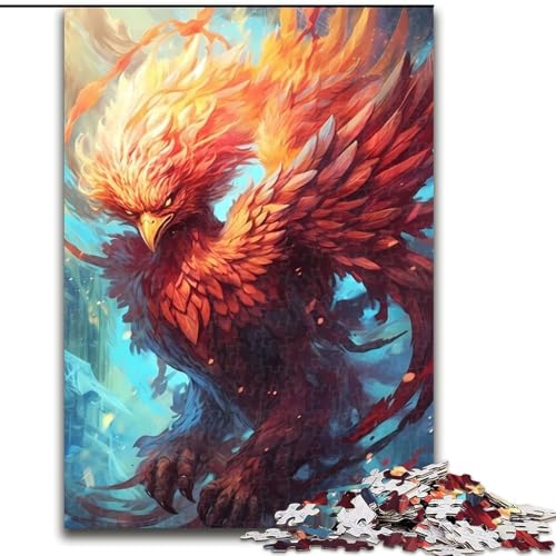 JigsawPuzzle 1000 Teile für Erwachsene Blumen-Phönix-Puzzle-Geschenk DIY-Spaß Geeignet für die Dekoration von Zuhause, Wohnzimmer, Büro (Größe: 26x38cm) von LGSHENG