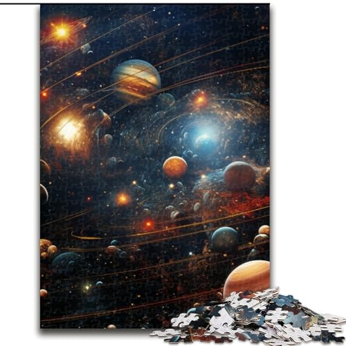 JigsawPuzzle 1000 Teile für Erwachsene Buntes Universum-Puzzle Heimaktivität für Feiertage, Geburtstage und Familienspieleabende (Größe: 50x75cm) von LGSHENG