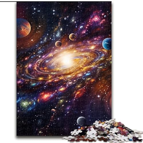 JigsawPuzzle 1000 Teile für Erwachsene Buntes Universum-Puzzle Perfekt für Teenager, Familienzusammenhalt, Denksportaufgabe & DIY-Wohndekor-Geschenk (Größe: 26x38cm) von LGSHENG